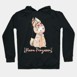 Hase Schleife Kleine Prinzessin Blumen Süß Hoodie